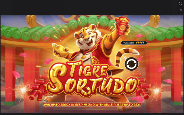 Tela principal do jogo Fortune Tiger