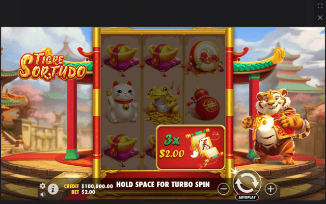 Vitória com pergaminho no Fortune Tiger